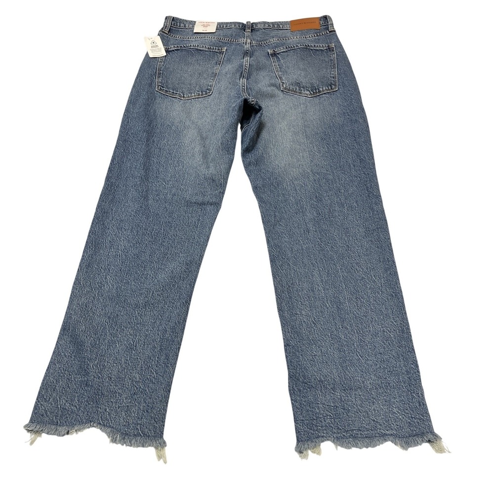 Lucky Brand Jeans 90s Loose High Rise Crop Denim Size 14/32 Baggy Y2K Casual - Picture 2 of 13